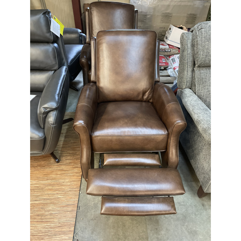 Leeah leather on sale pushback recliner